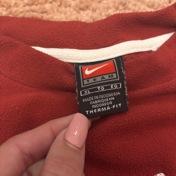 VTG 90s Alabama Authentic NIKE Sweatshirt Mens XL Crimson Red Cozy Long Sleeve - Picture 4 of 8